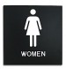 8x8 ADA Women Restroom Sign with Braille.