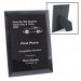 Glass Bevel Plaque with Easel Back - Black - 5x7