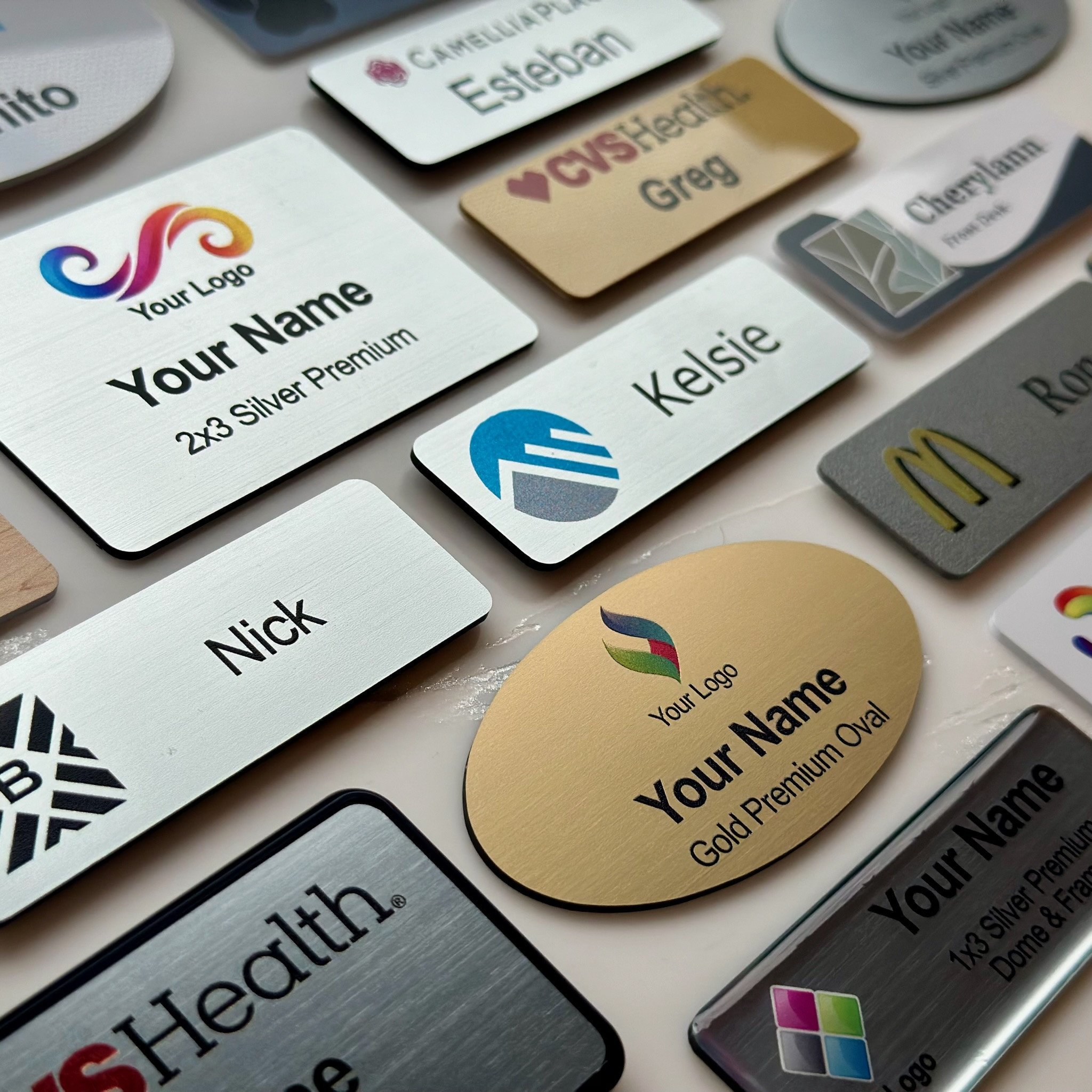 Custom Metal Name Badges for Your Business | NameBadge.com
