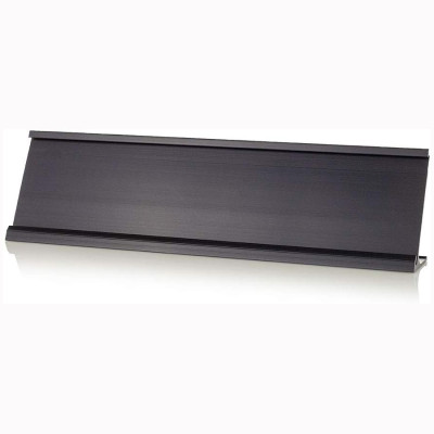  2x8 Black Desk Nameplate Holder