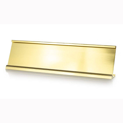 2x8 Gold Desk Nameplate Holder