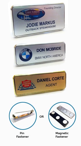 Domed Name Tags & Badges